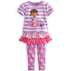 Doc McStuffins Tee and Leggings with Skirt Set for Girls