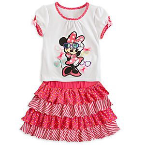 Minnie Mouse Top and Skort Set for Girls