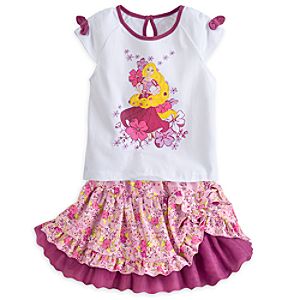Rapunzel Top and Skirt Set for Girls