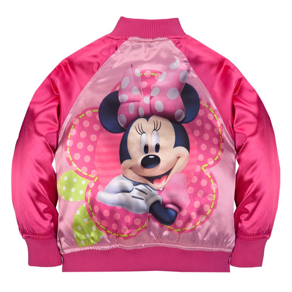 Personalizable Minnie Mouse Varsity Jacket for Girls