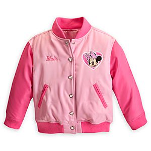 Minnie Mouse Varsity Jacket for Girls - Personalizable