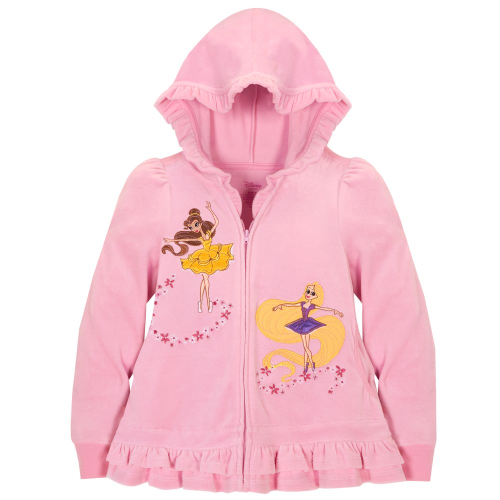 Ruffled Ballerina Disney Princess Hoodie for Girls