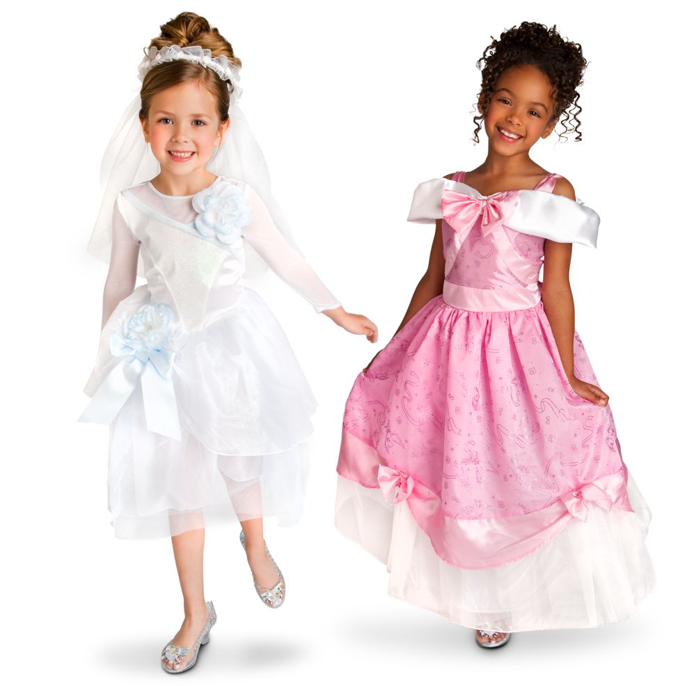 Wedding Gown and Party Dress Cinderella Costume Set for Girls -- 2-Pc.