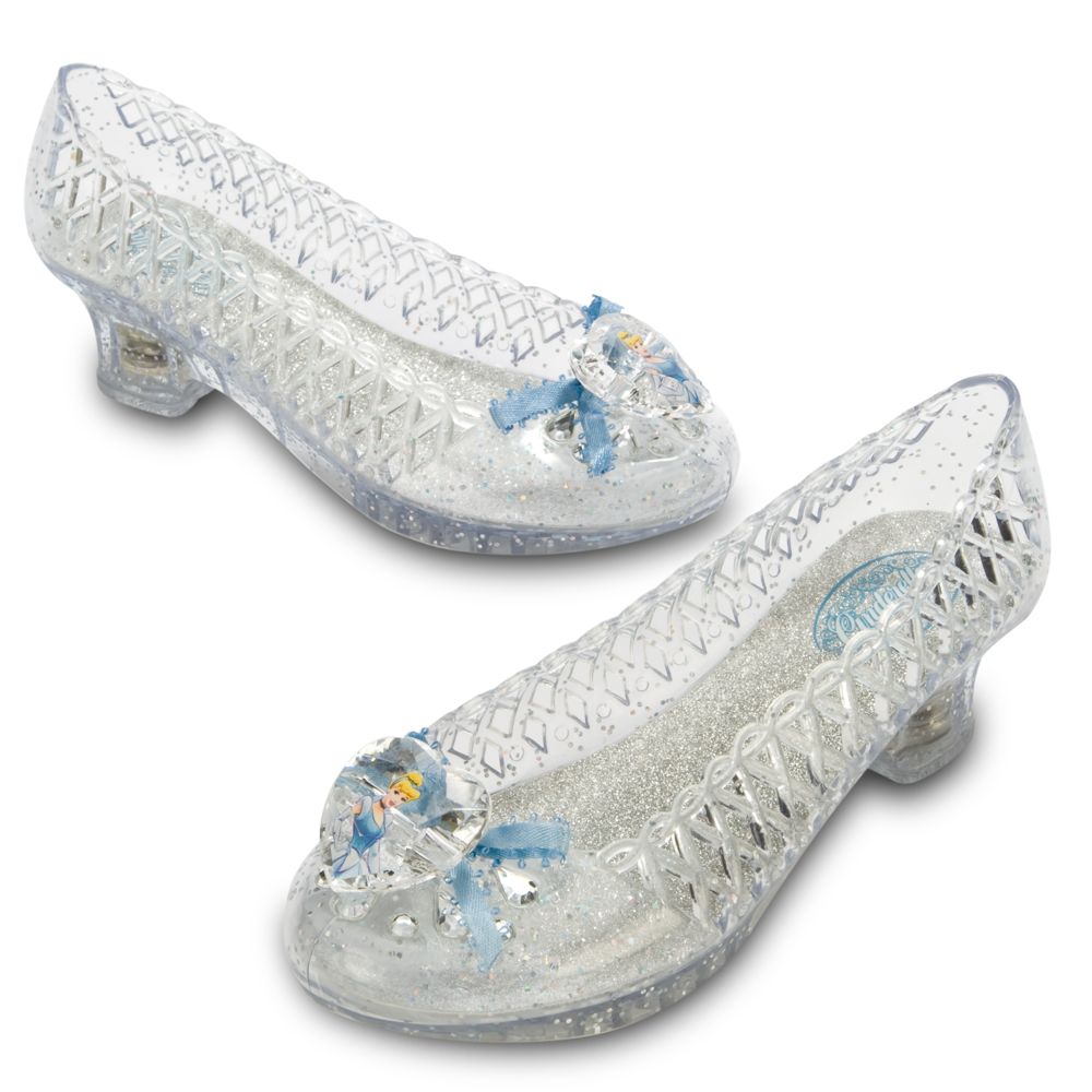 Light-Up Ball Gown Cinderella Shoes for Girls