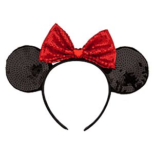 Minnie Mouse Ear Headband - Red Bow
