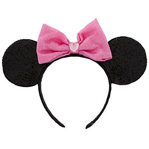 Minnie Mouse Ear Headband - Pink Bow