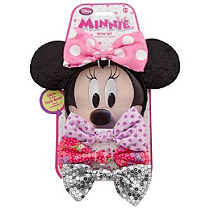 Minnie Mouse Ear Headband and Bow Set
