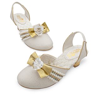 Rapunzel White Wedding Shoes for Girls