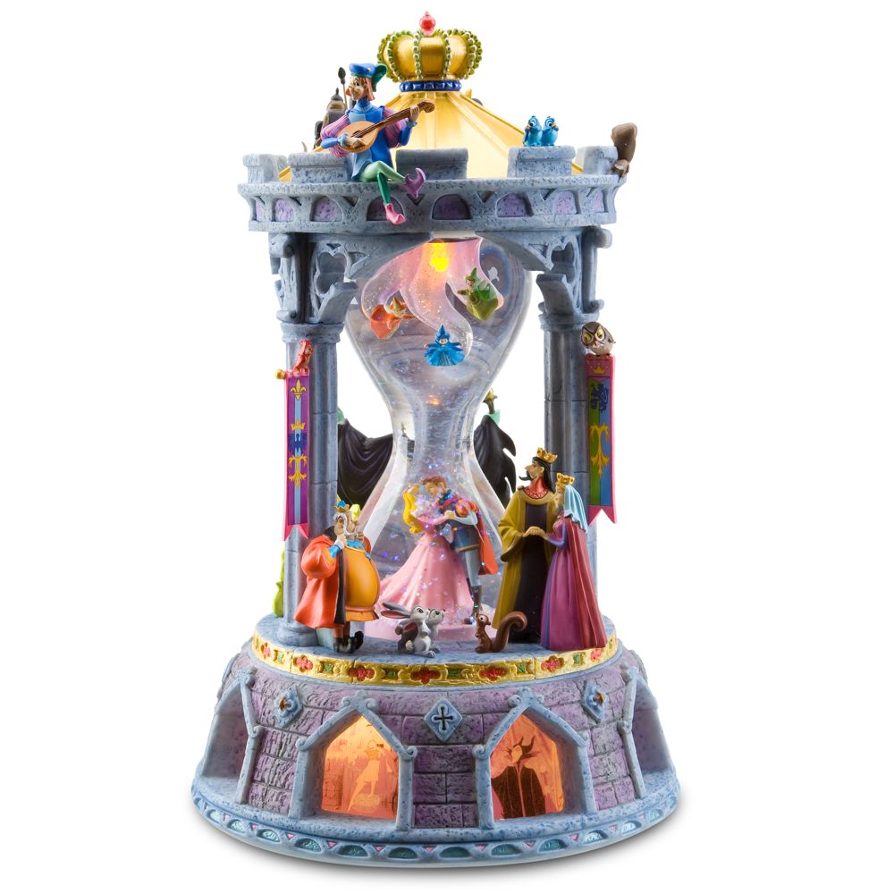 Hourglass Sleeping Beauty Snowglobe