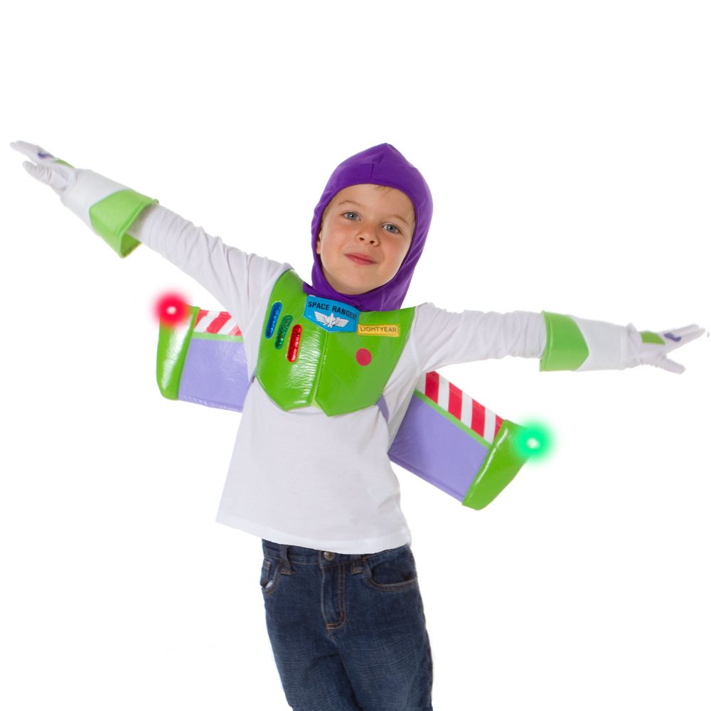Light Up Buzz Lightyear Jetpack with Hood and Gloves Set for Boys