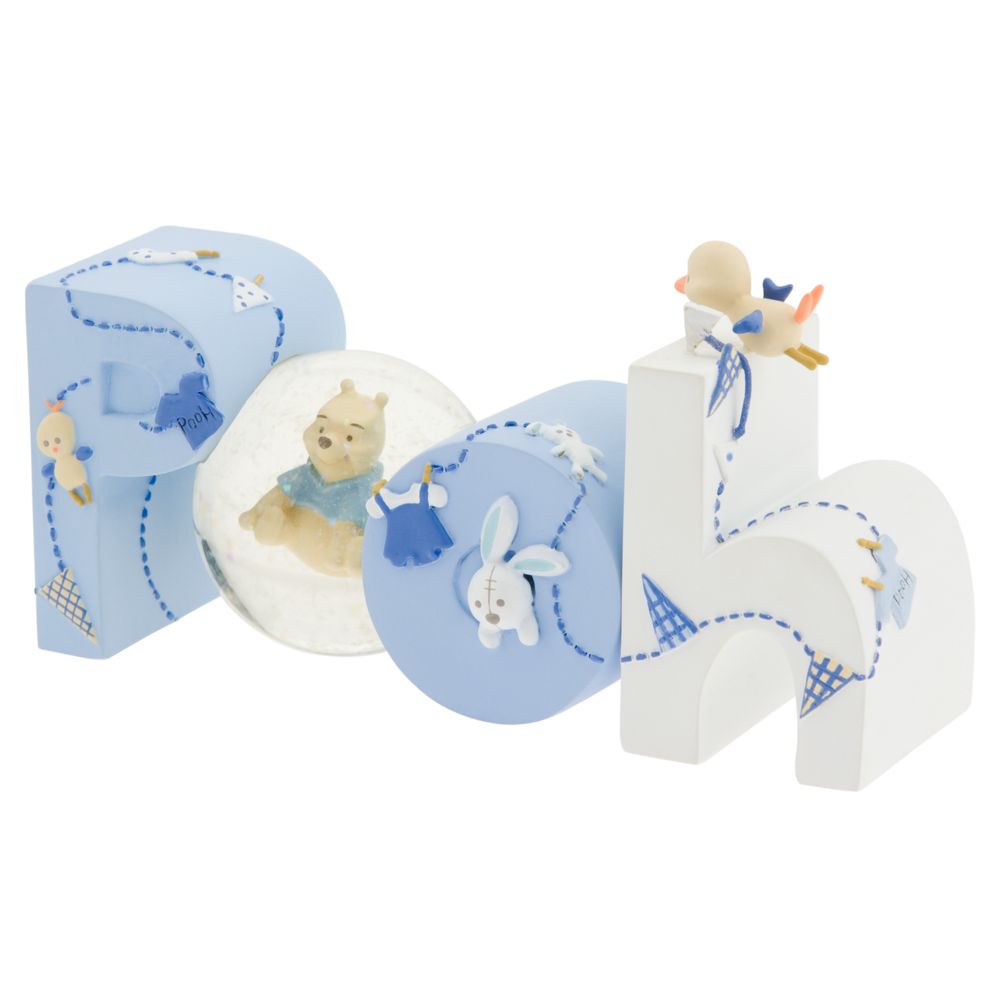 Winnie the Pooh Mini Snow Globe Baby Blue