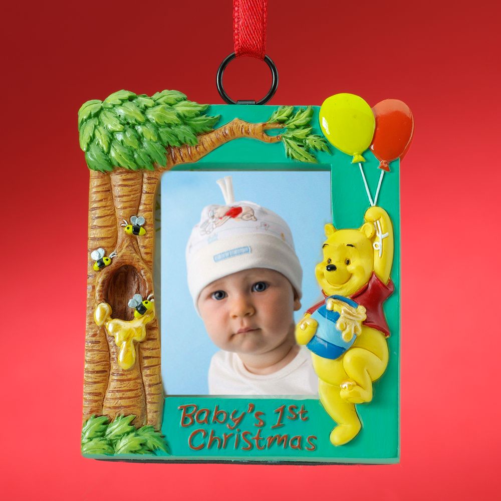 Baby's First Christmas Winnie the Pooh Photo Frame Ornament