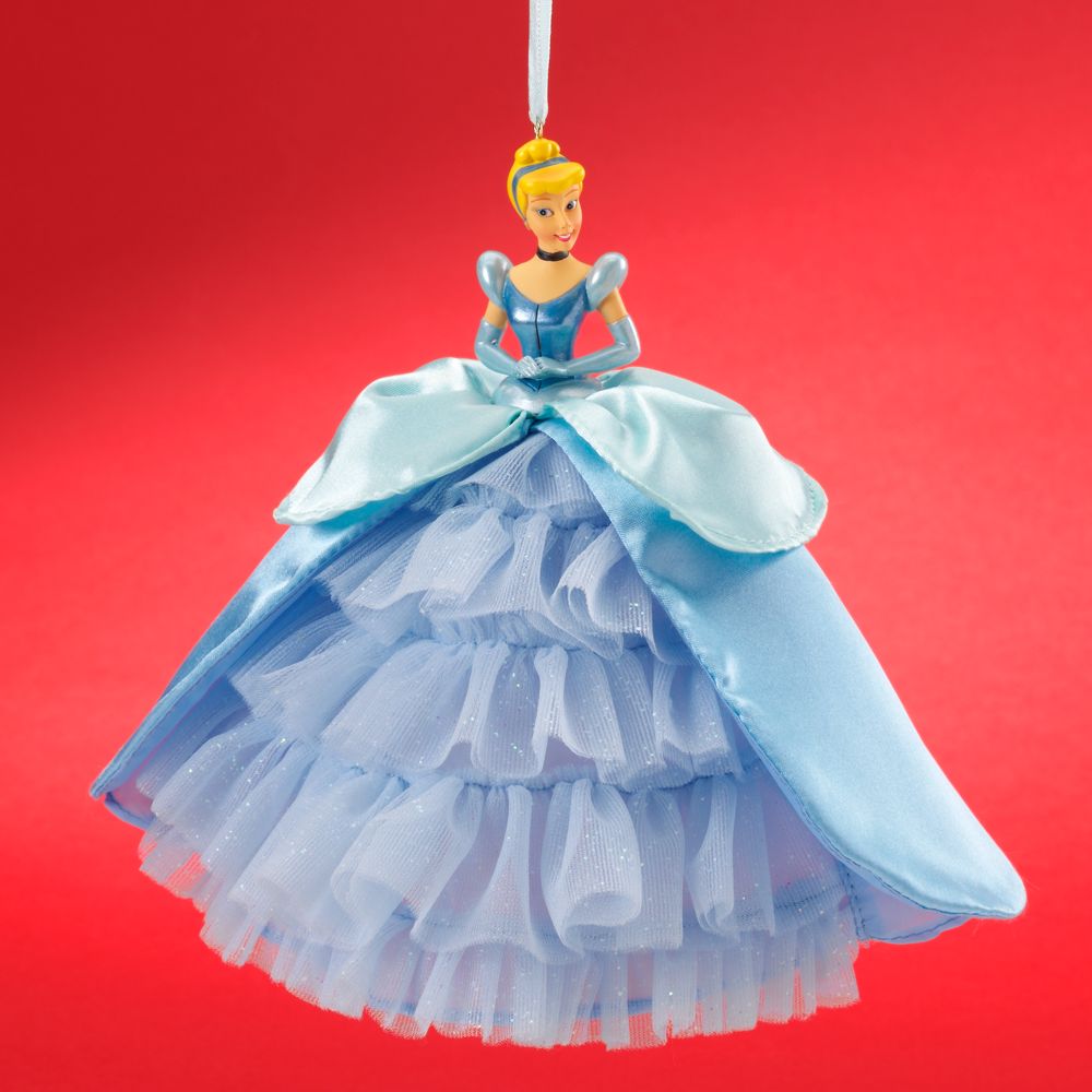 Cinderella Doll Ornament with Holiday Gown