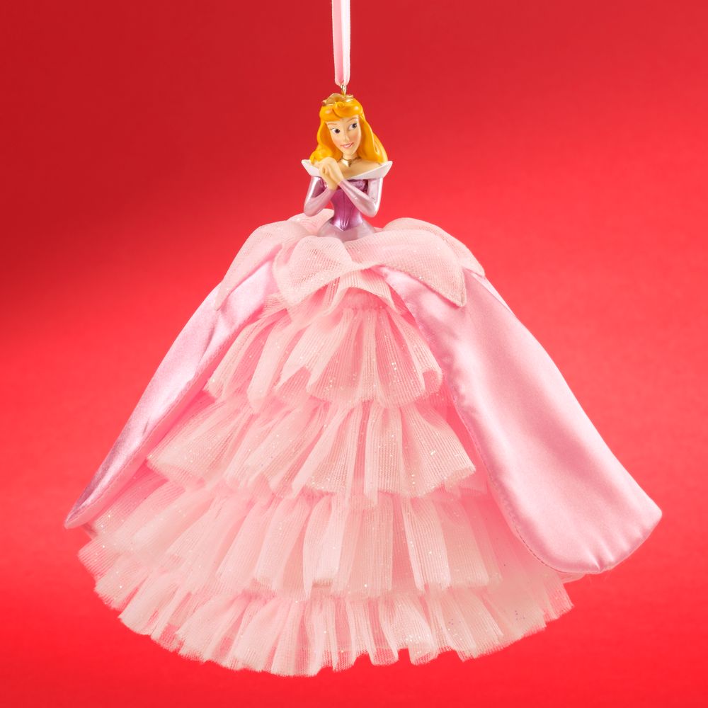 Sleeping Beauty Doll Ornament with Holiday Gown