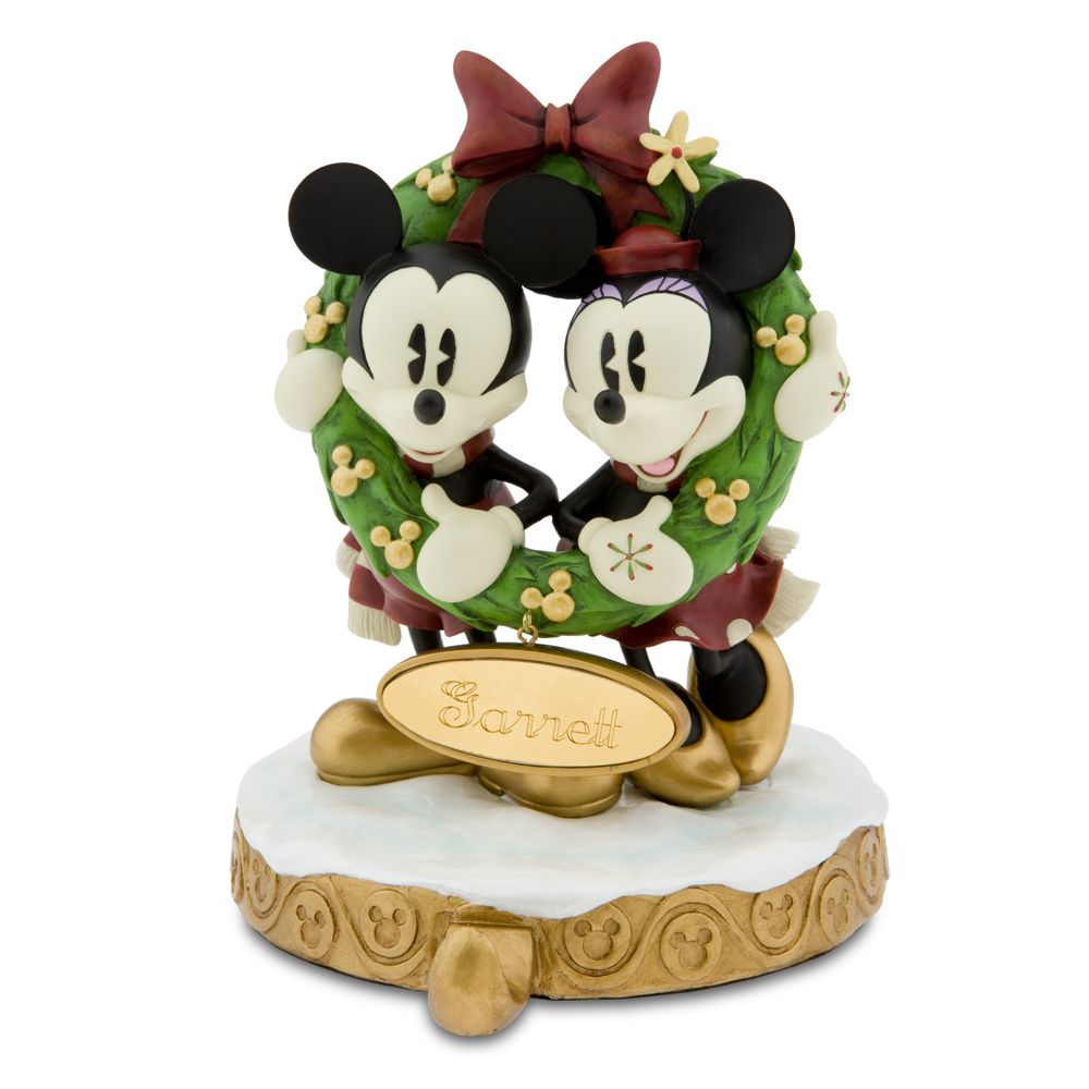 Personalized Classic Mickey and Minnie Holiday Stocking Hanger