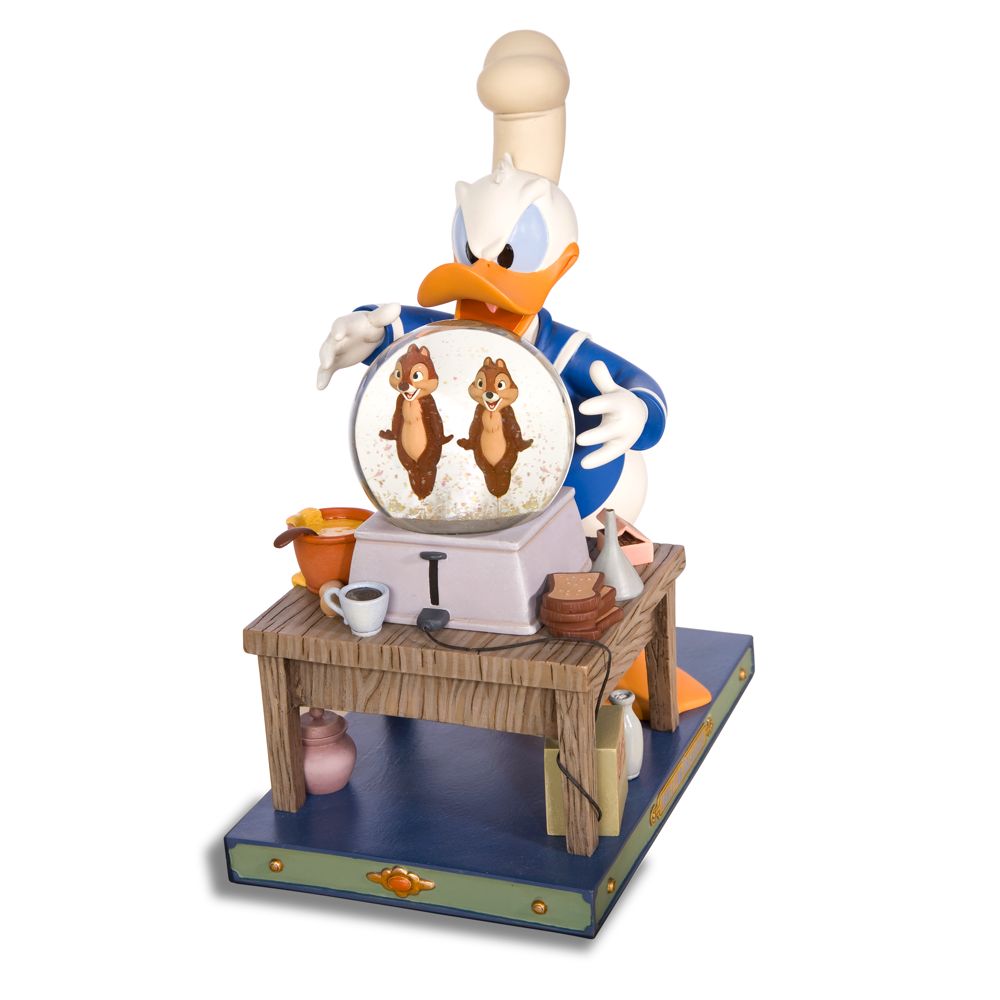 Jumbo ''Three For Breakfast'' Donald Duck with Chip an' Dale Snowglobe