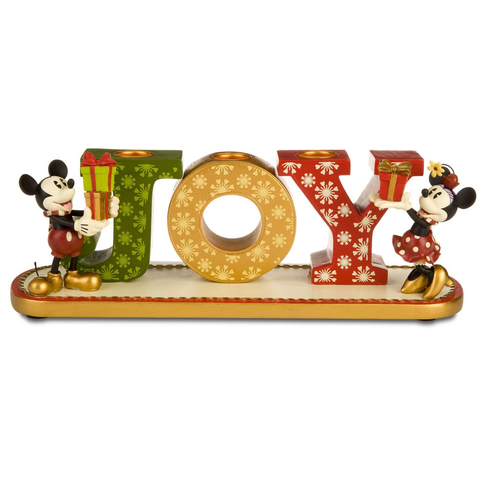 Classic Mickey and Minnie Holiday Candleholder