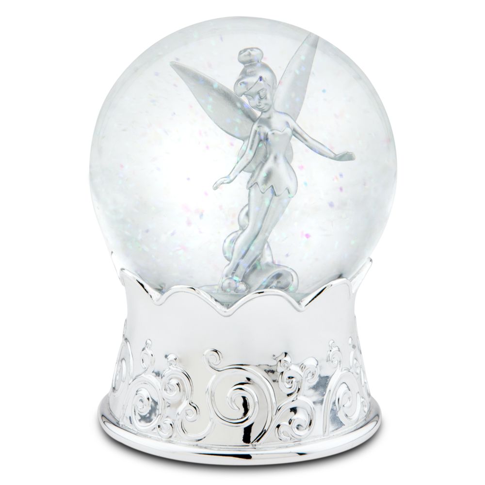 Silver Bells Mini Tinker Bell Snowglobe