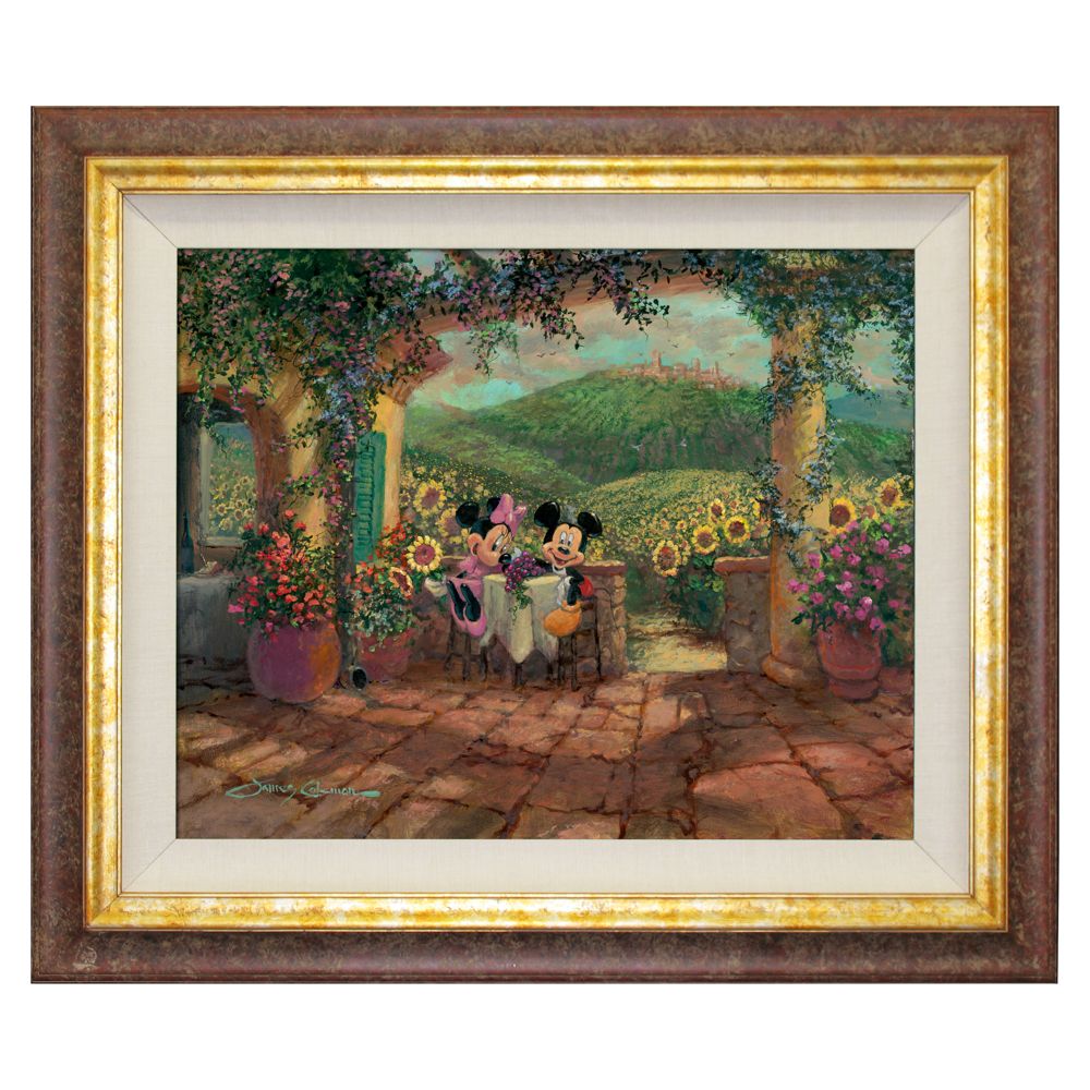 Framed Limited-Edition Mickey Mouse Gicl&eacute;e ''Tuscan Love''
