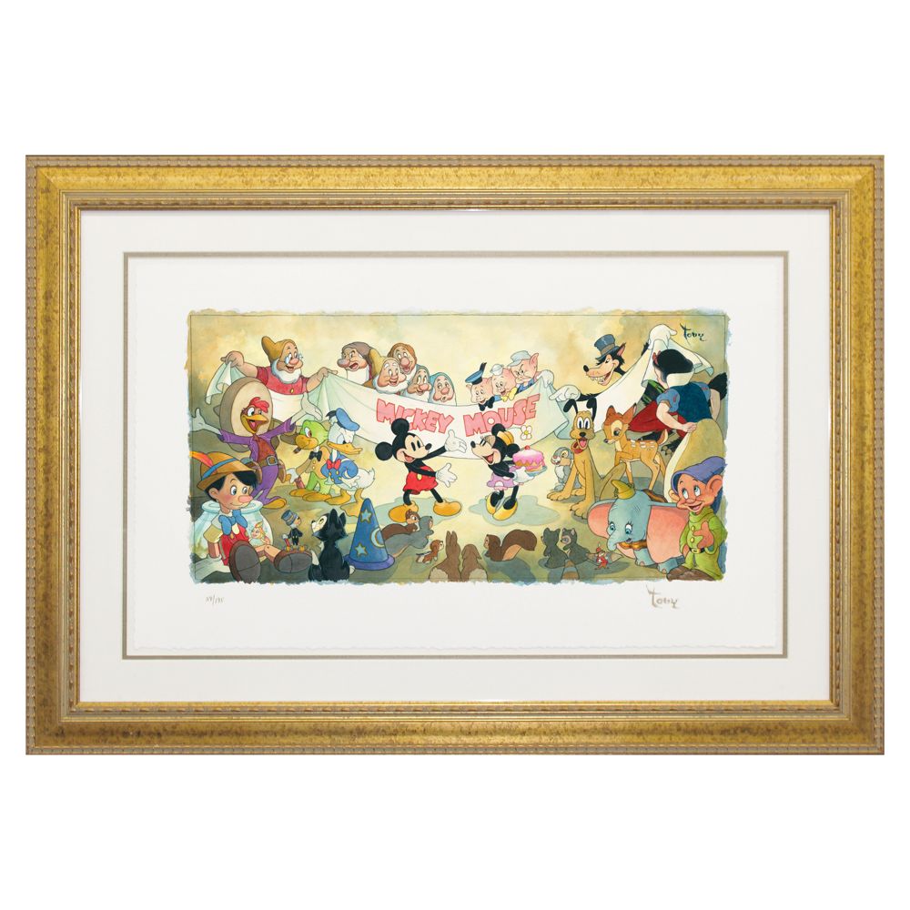 Framed Limited-Edition Mickey Mouse Gicl&eacute;e ''It All Started with a Mouse''