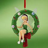 Santa Tinker Bell Wreath Ornament
