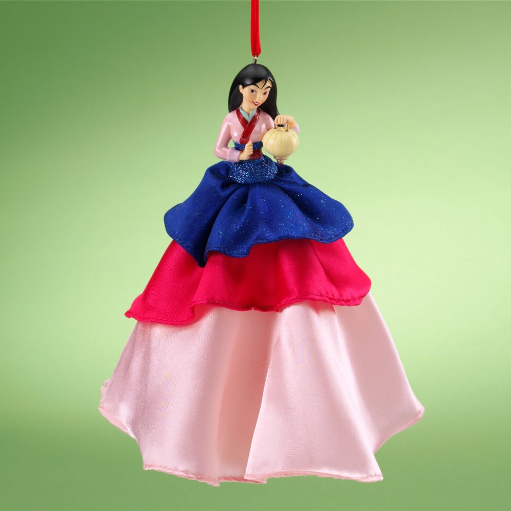  Mulan Doll Ornament with Holiday Gown