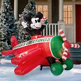 Mickey Mouse and Plane Inflatable