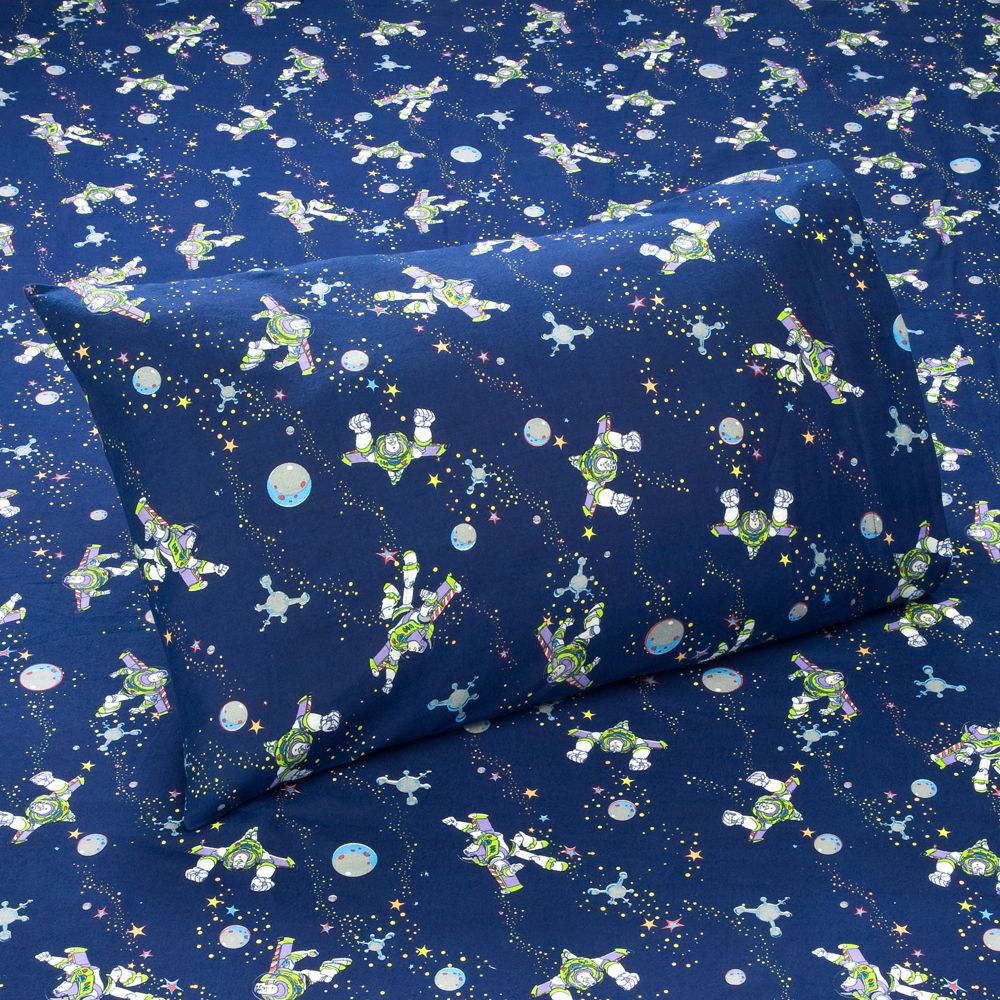 Toy Story Buzz Lightyear Flannel Sheet Set