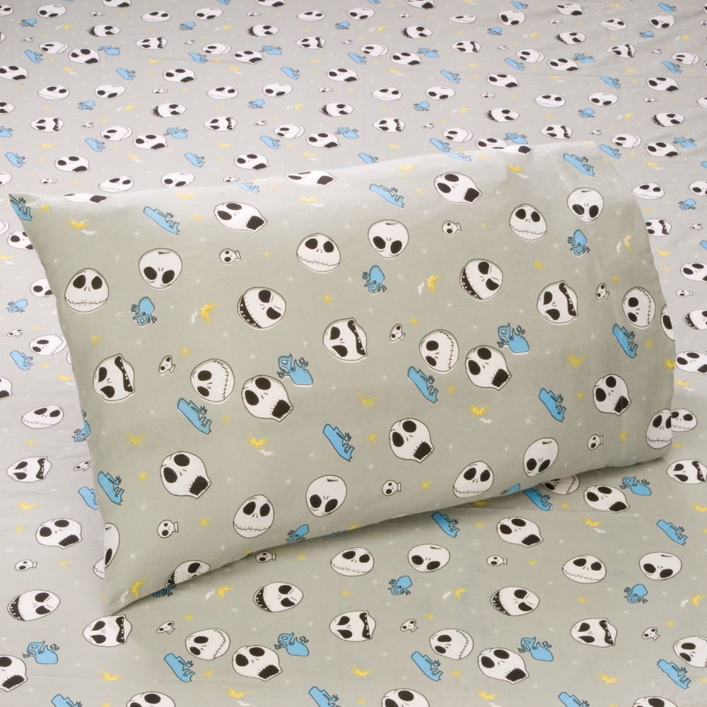 Flannel Jack Skellington Sheet Set