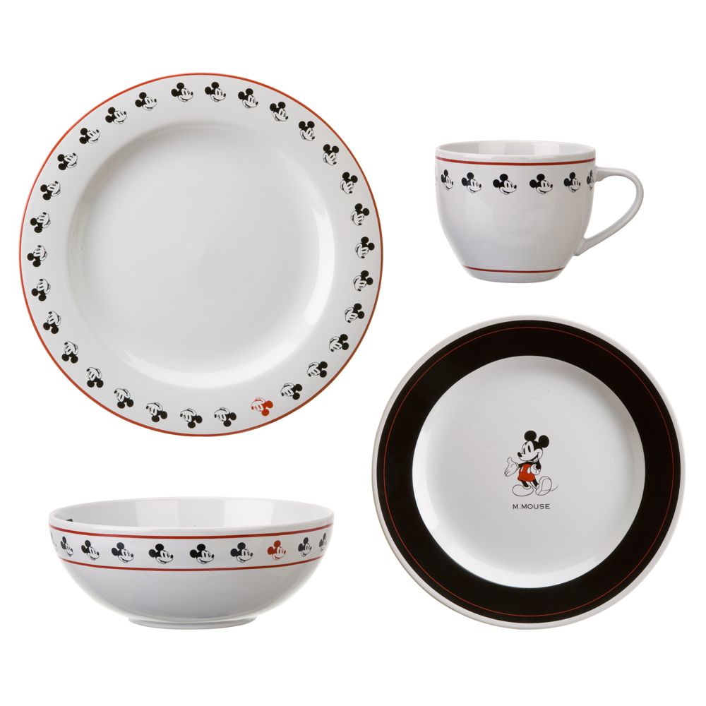 Classic M. Mouse Dinnerware Set -- 16-Pc.