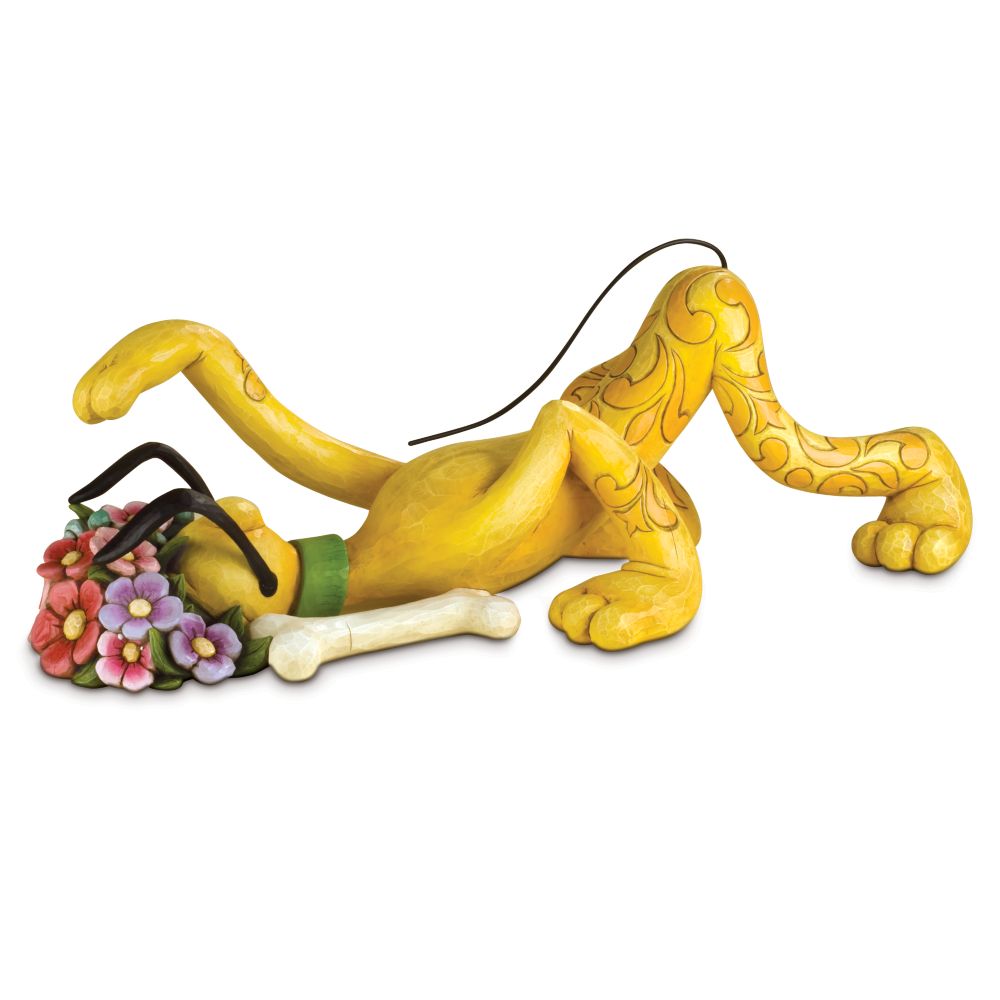 'Pluto's Scavenger Hunt'' Pluto Garden Statue by Jim Shore
