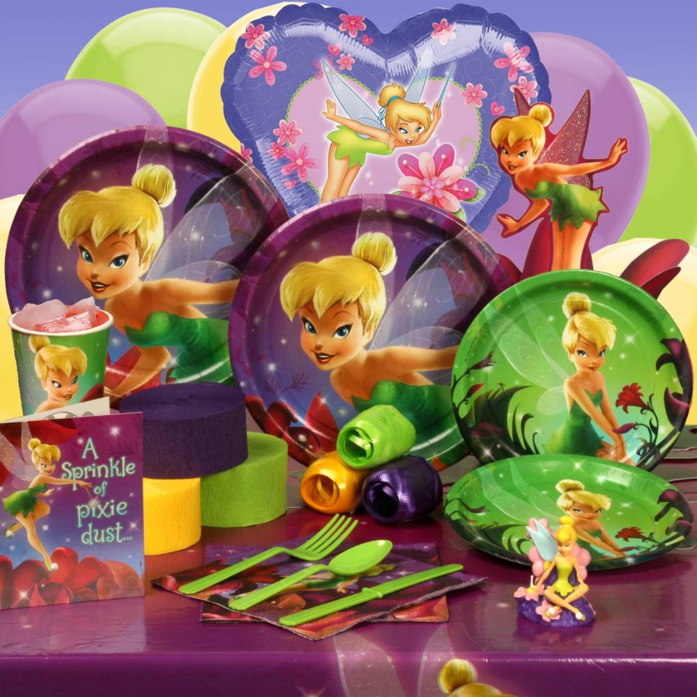 Deluxe Tinker Bell Party Essentials Set for 8 Guests