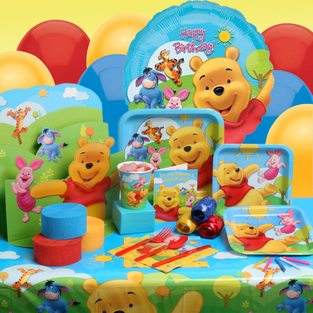Deluxe Winnie the Pooh and Friends Party Essentials Set for 8 Guests