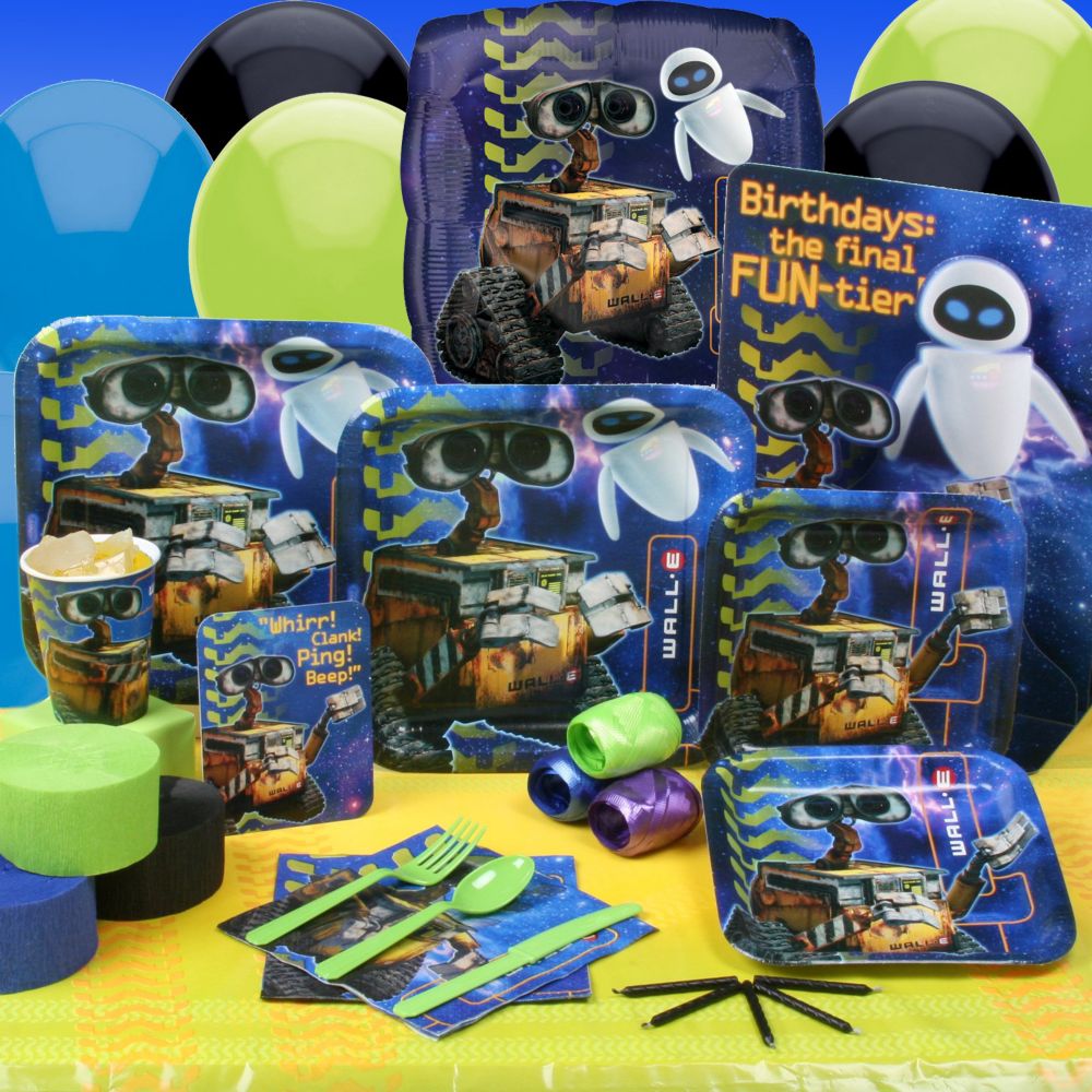 Deluxe WALL-E Party Essentials Set for 8 Guests