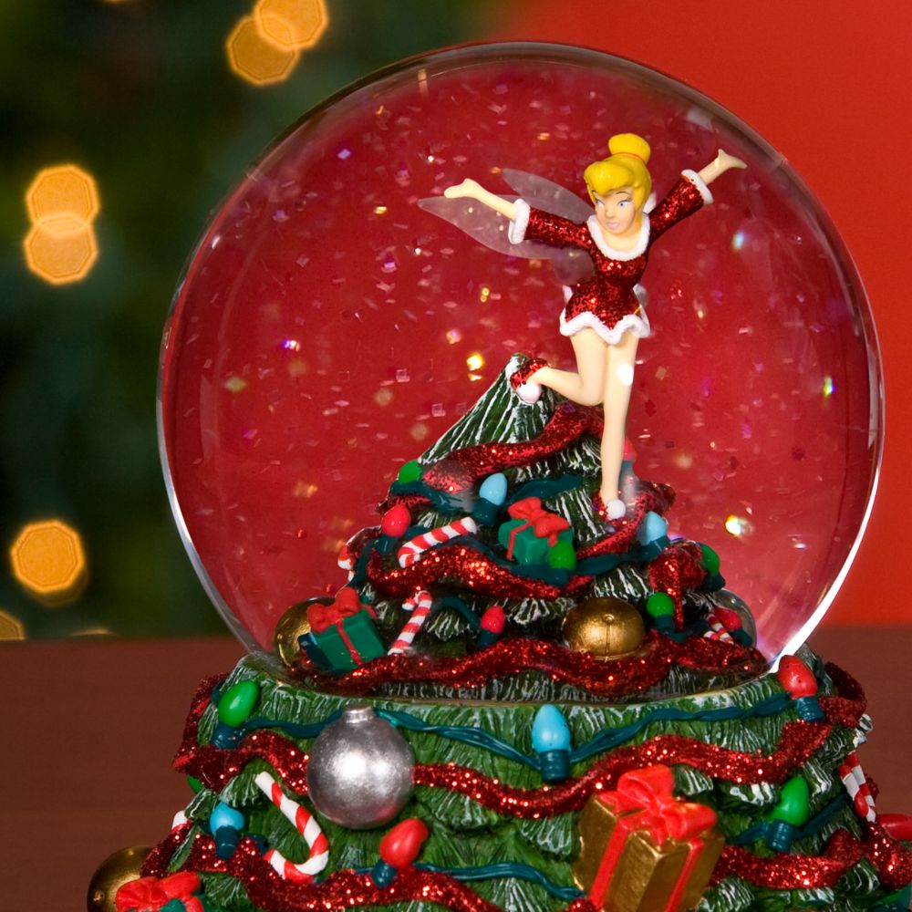Happy Holidays Mini Tinker Bell Snowglobe