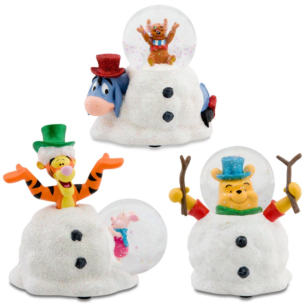 ''Wintry Wonderland'' Mini Winnie the Pooh Snowglobe Set - 3-Pc.