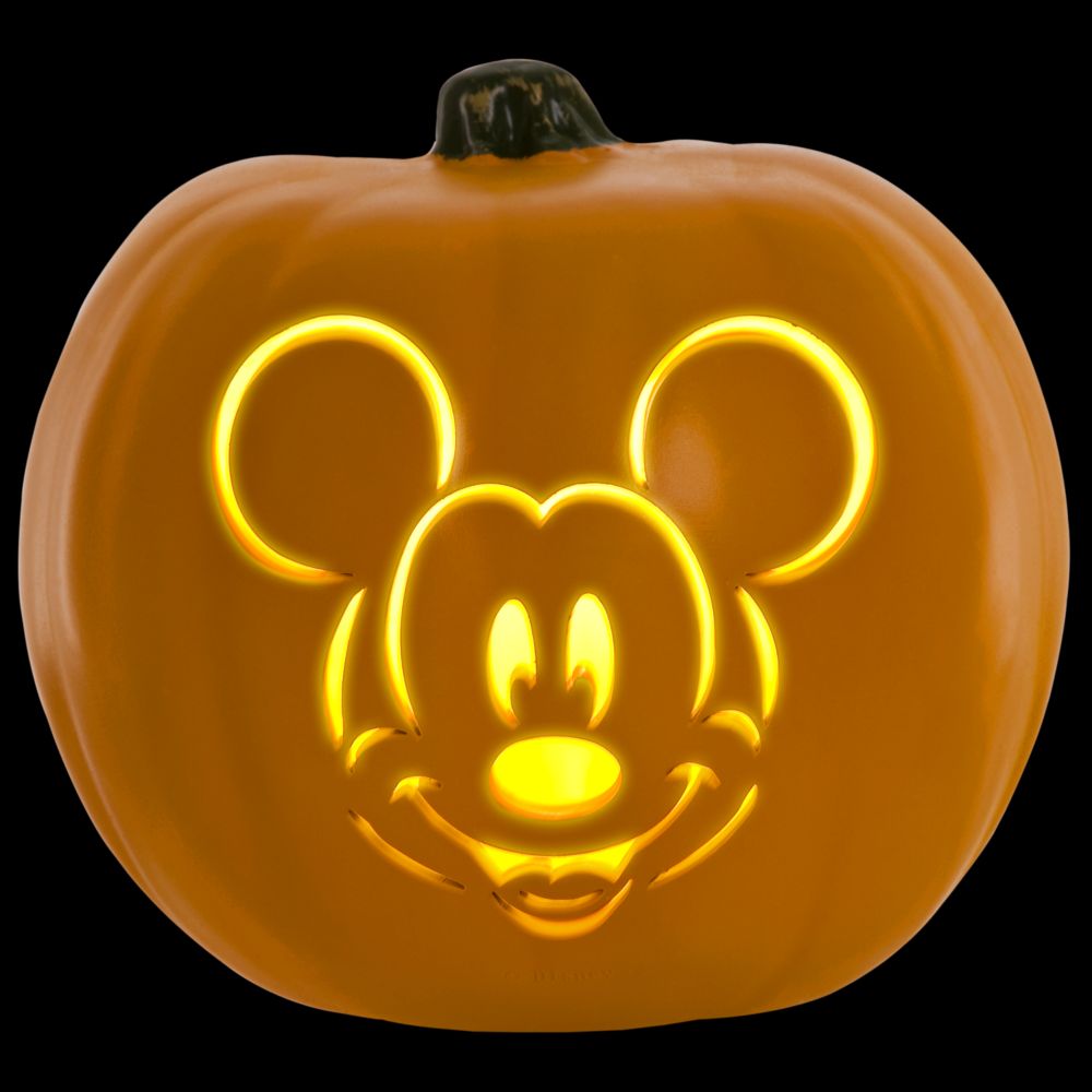 Light-Up Mickey Mouse Jack-O'-Lantern