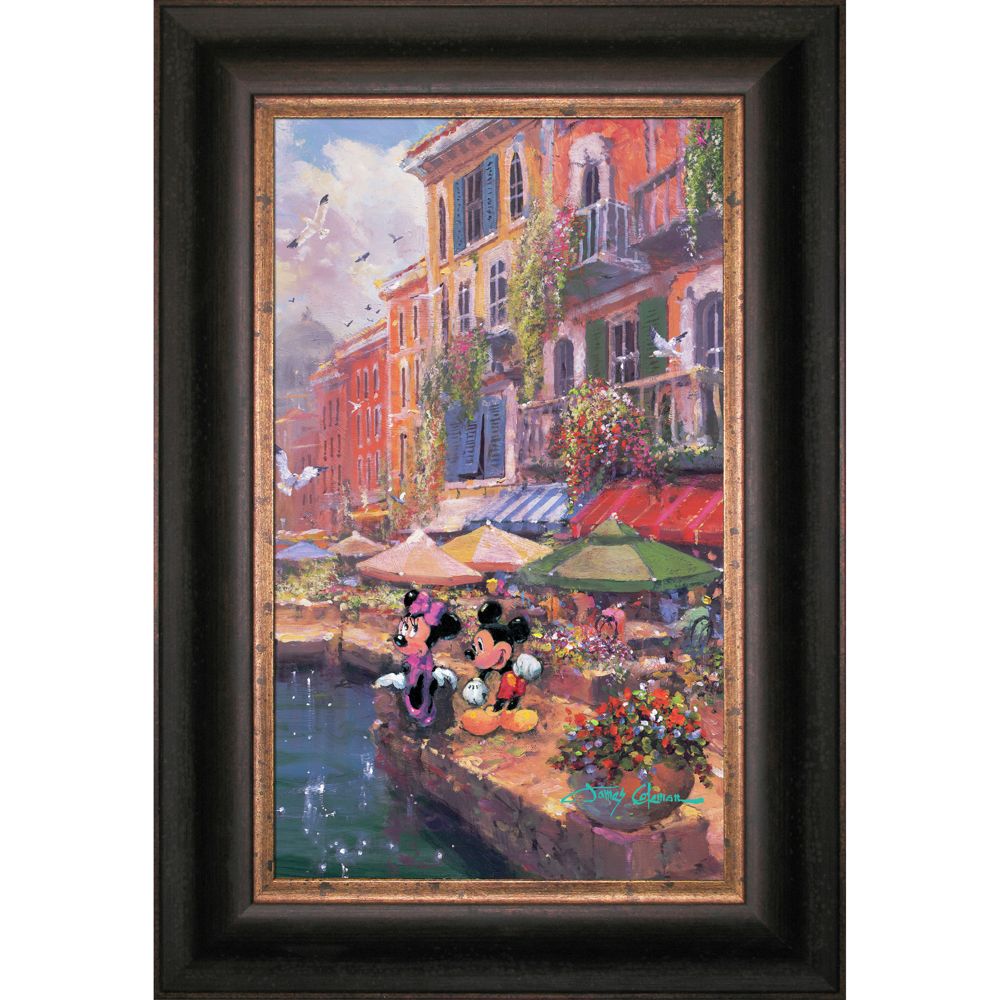 Framed Limited-Edition ''Romance on the Riviera'' Mickey Mouse Gicl&eacute;e