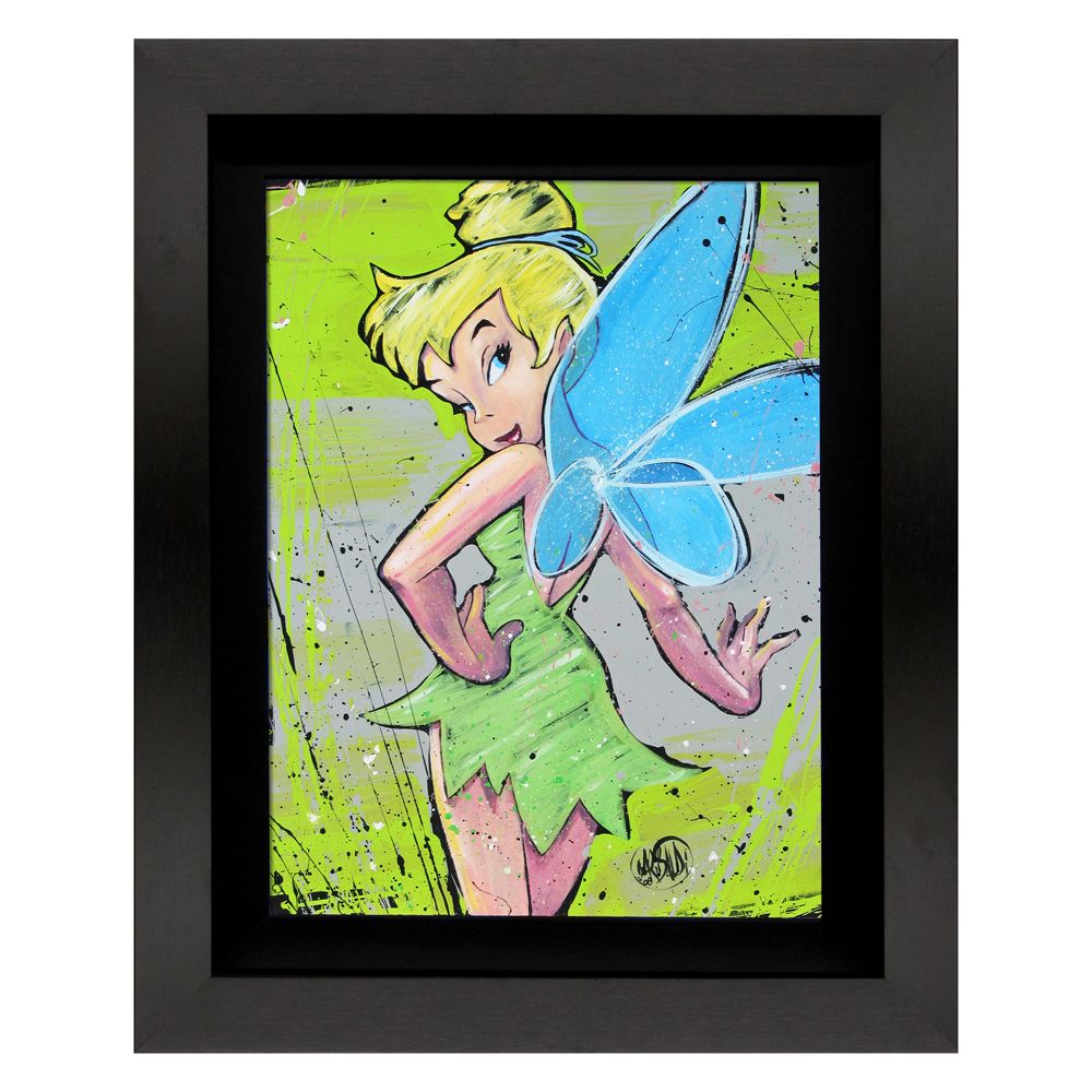 Framed Limited-Edition ''Dressed in Green'' Tinker Bell Gicl&eacute;e