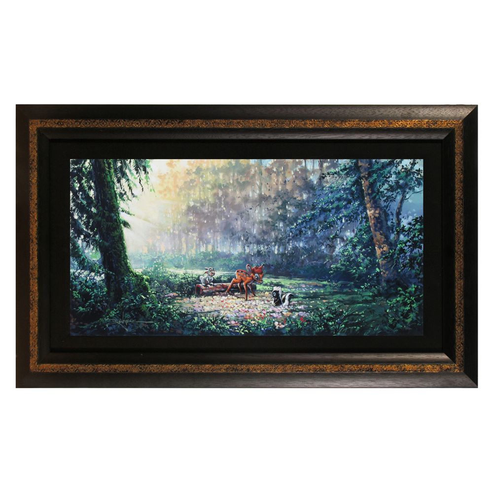 Framed Limited-Edition ''Beautiful Flowers'' Bambi Giclee