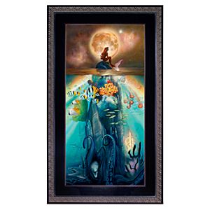Framed Limited Edition ''Fathoms Below'' The Little Mermaid Giclée
