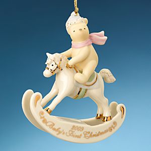''Baby's First Christmas'' 2009 Winnie the Pooh Ornament by Lenox