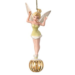 ''A Present from Pixie'' Tinker Bell Ornament by Lenox