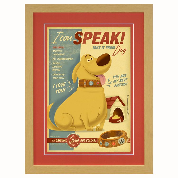 Up ''I Can Speak'' Dug Giclée