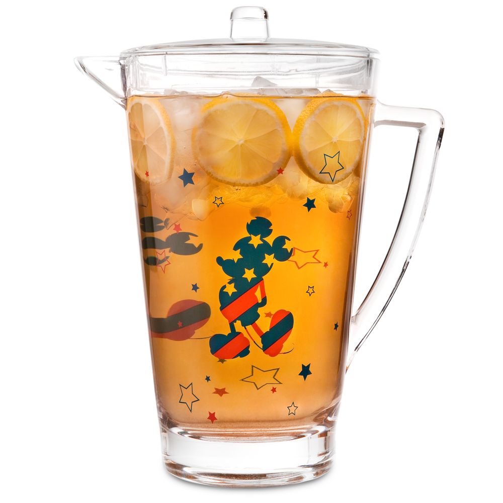 Red, White and Mickey Mouse Pitcher