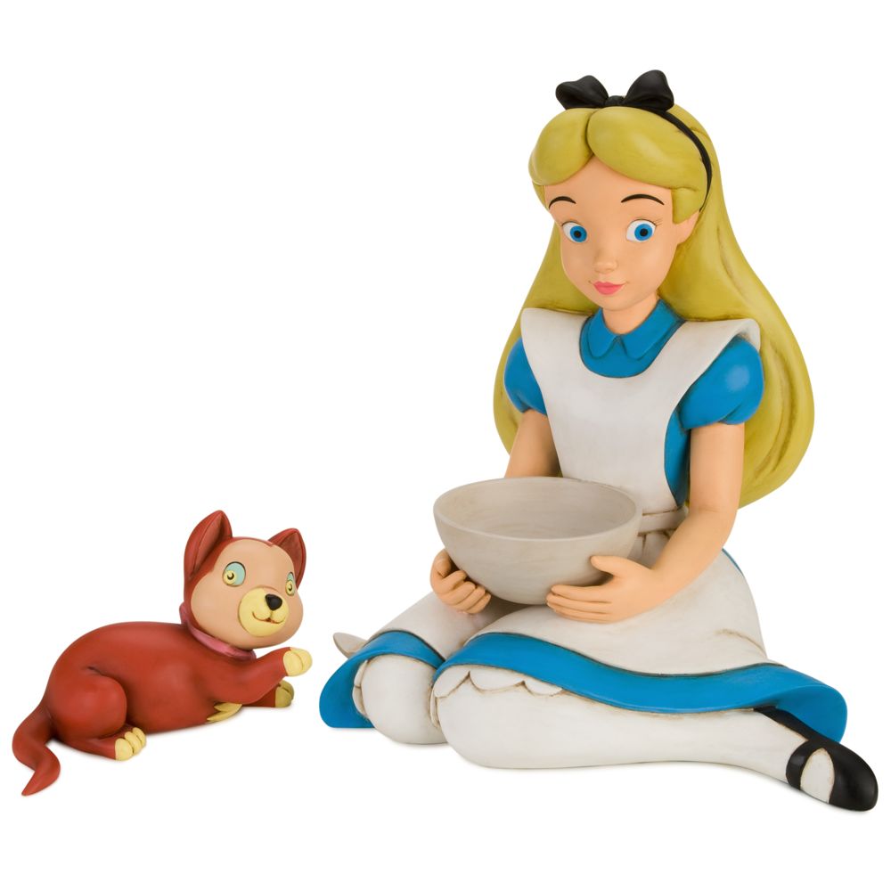 Alice in Wonderland Birdfeeder Garden Statue -- 2-Pc.