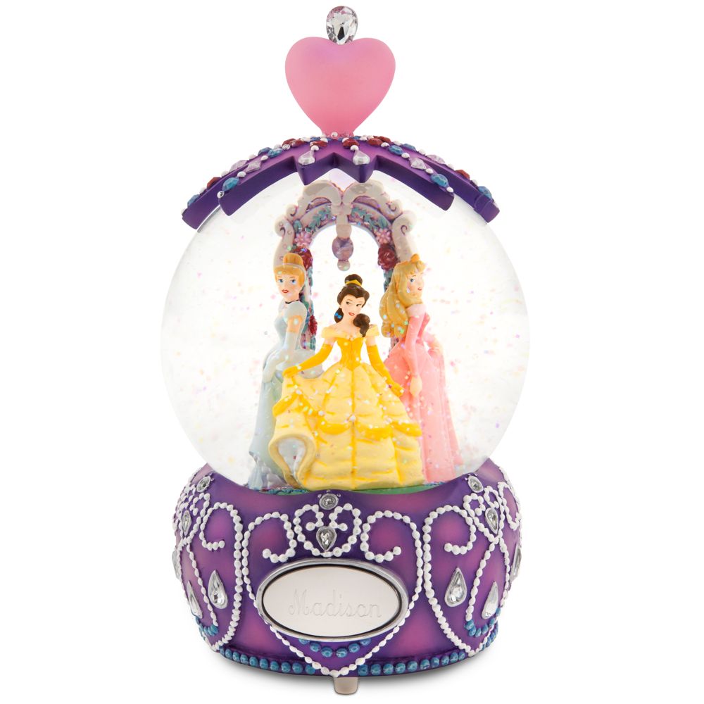 Personalized Crown Disney Princess Snowglobe