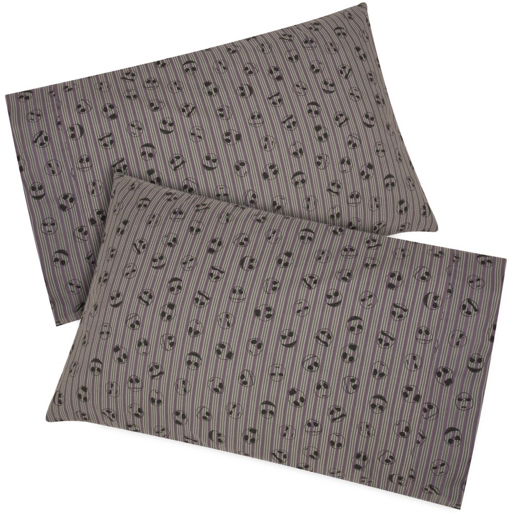 Products>Home & Decor>Bed & Bath>Bedding> - Jack Skellington Pillowcase Set -- 2-Pc.: Sizes 