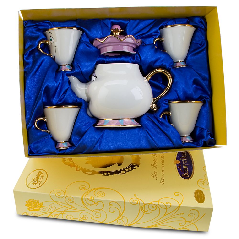 beauty and the beast be our guest tea set