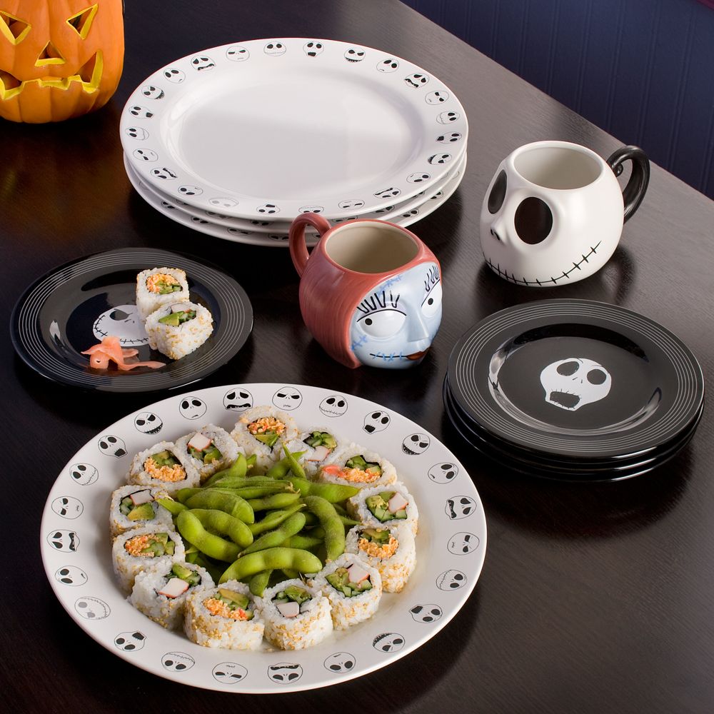 Jack Skellington Plate Set -- 7'' -- 4-Pc.